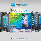 Mobile guide Flash book CMS template