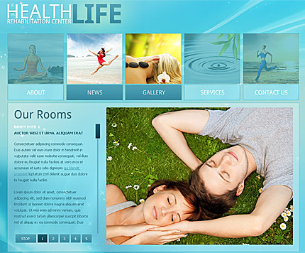 Health life XML flash template