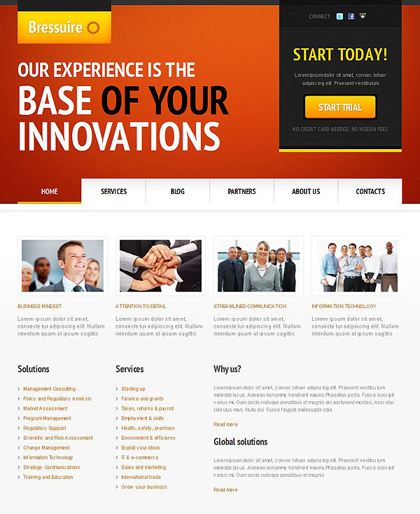 Innovation Experience Business Joomla Theme